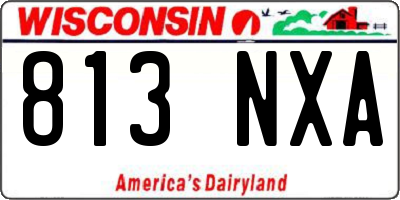 WI license plate 813NXA