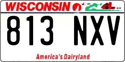 WI license plate 813NXV