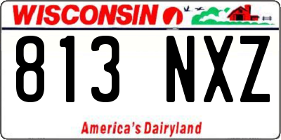 WI license plate 813NXZ