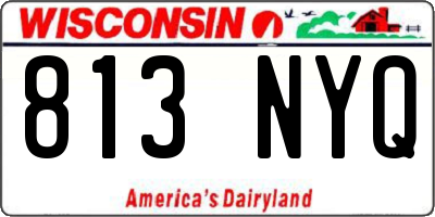 WI license plate 813NYQ