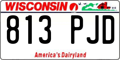 WI license plate 813PJD