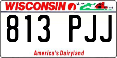 WI license plate 813PJJ