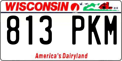 WI license plate 813PKM