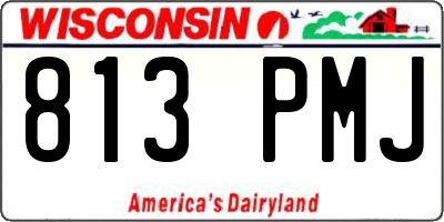 WI license plate 813PMJ
