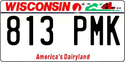 WI license plate 813PMK