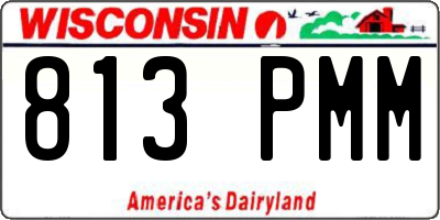WI license plate 813PMM