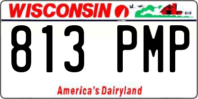 WI license plate 813PMP