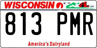 WI license plate 813PMR