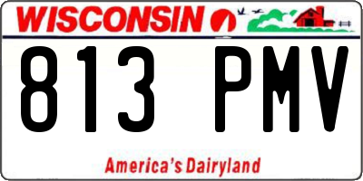 WI license plate 813PMV