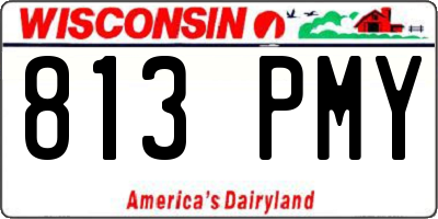 WI license plate 813PMY