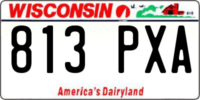 WI license plate 813PXA