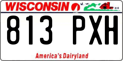 WI license plate 813PXH