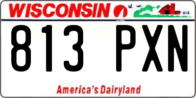 WI license plate 813PXN