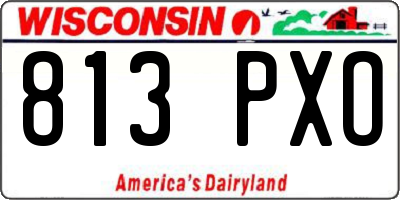WI license plate 813PXO