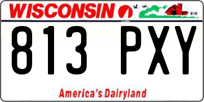 WI license plate 813PXY