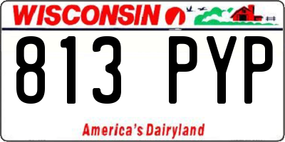 WI license plate 813PYP