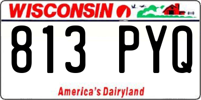 WI license plate 813PYQ