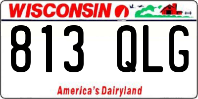 WI license plate 813QLG