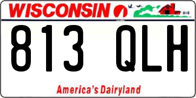 WI license plate 813QLH