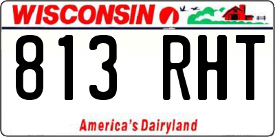 WI license plate 813RHT