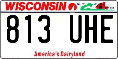 WI license plate 813UHE