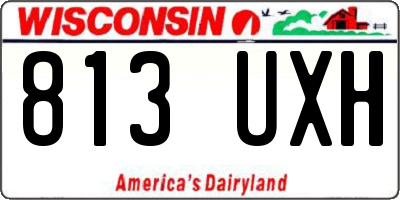 WI license plate 813UXH