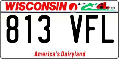 WI license plate 813VFL