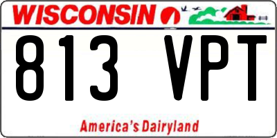 WI license plate 813VPT