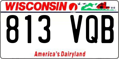 WI license plate 813VQB