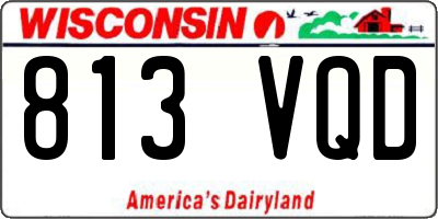 WI license plate 813VQD