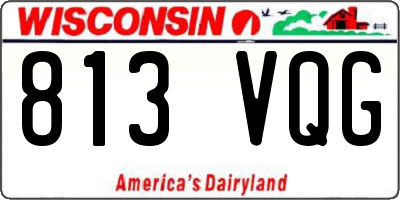 WI license plate 813VQG