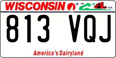 WI license plate 813VQJ