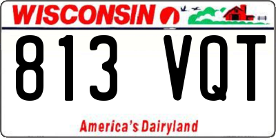 WI license plate 813VQT