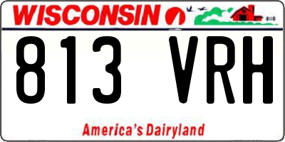 WI license plate 813VRH