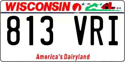 WI license plate 813VRI