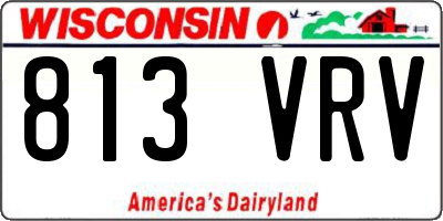 WI license plate 813VRV