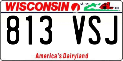 WI license plate 813VSJ