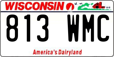 WI license plate 813WMC