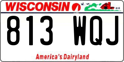 WI license plate 813WQJ