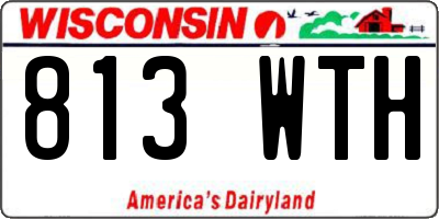 WI license plate 813WTH