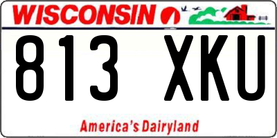 WI license plate 813XKU
