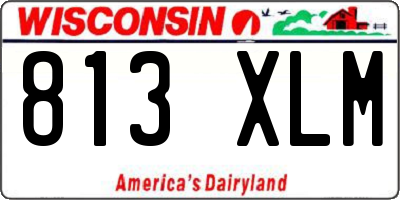 WI license plate 813XLM