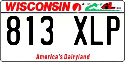 WI license plate 813XLP