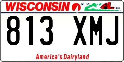 WI license plate 813XMJ