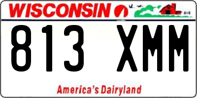 WI license plate 813XMM