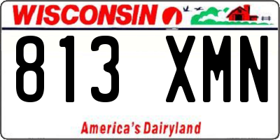 WI license plate 813XMN