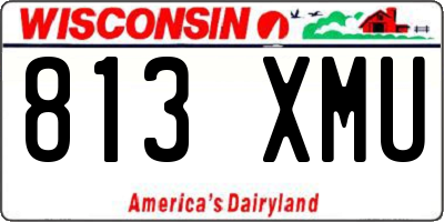WI license plate 813XMU