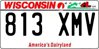 WI license plate 813XMV