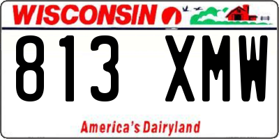 WI license plate 813XMW