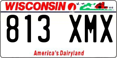 WI license plate 813XMX